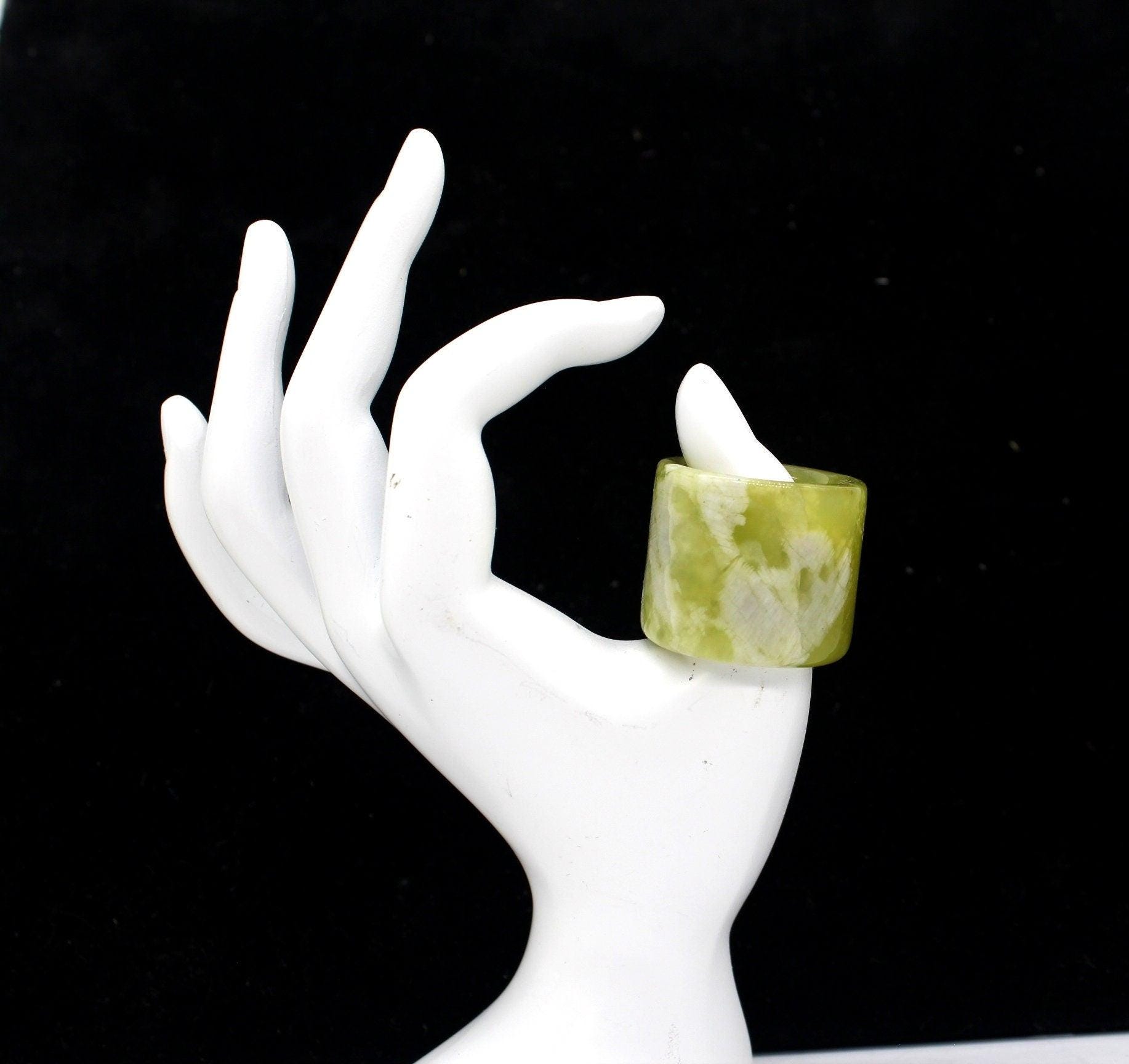 Natural Jade Thumb Ring, Accessory