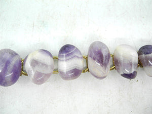 Natural Amethyst Bracelet on the metal Chain, Jewellery, Accessories,