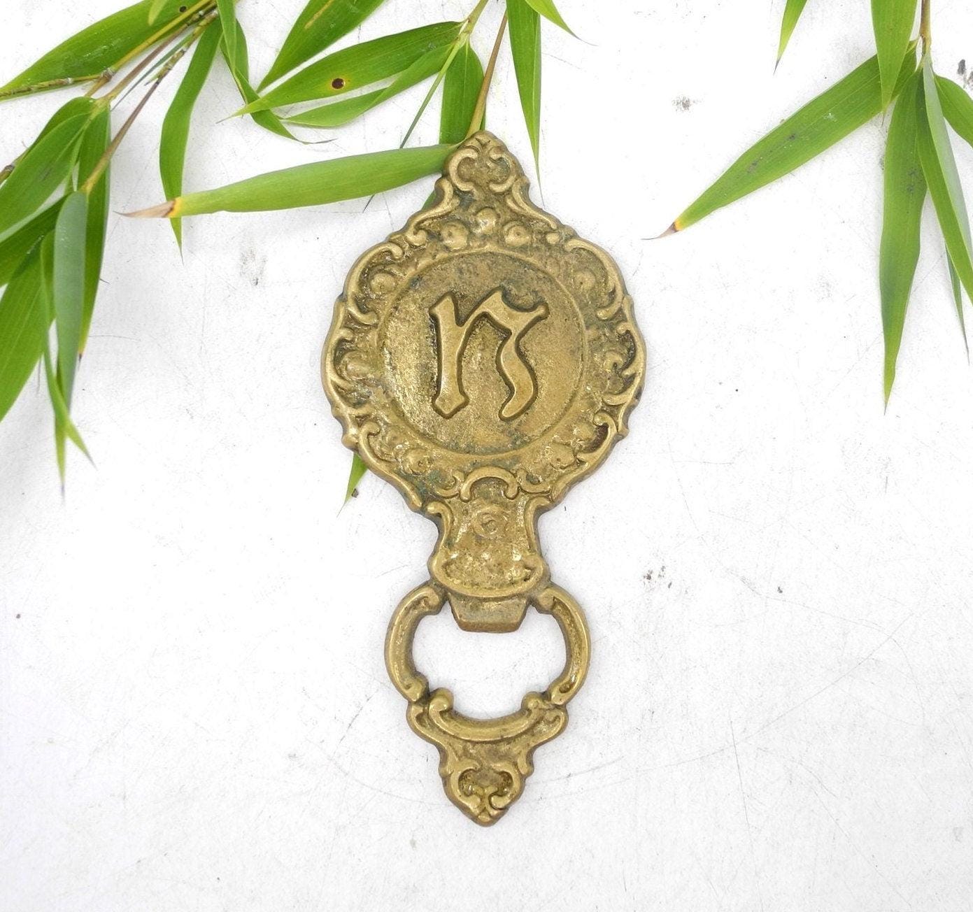 Vtg Brass Cast Opener, Home Decir
