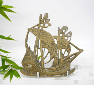Vtg Brass Wall decor, Home Decor