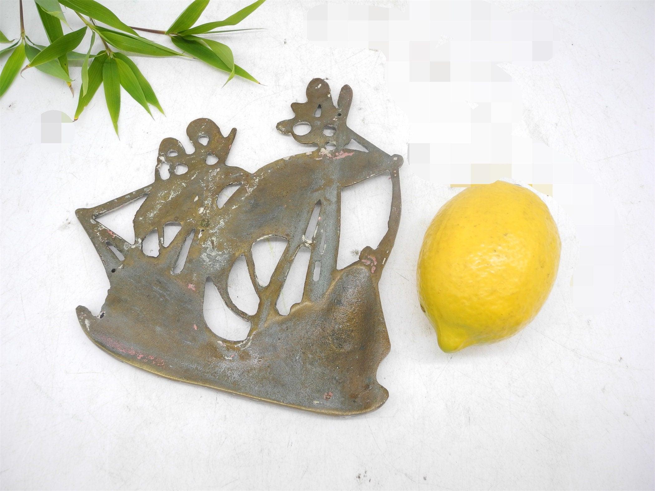 Vtg Brass Wall decor, Home Decor