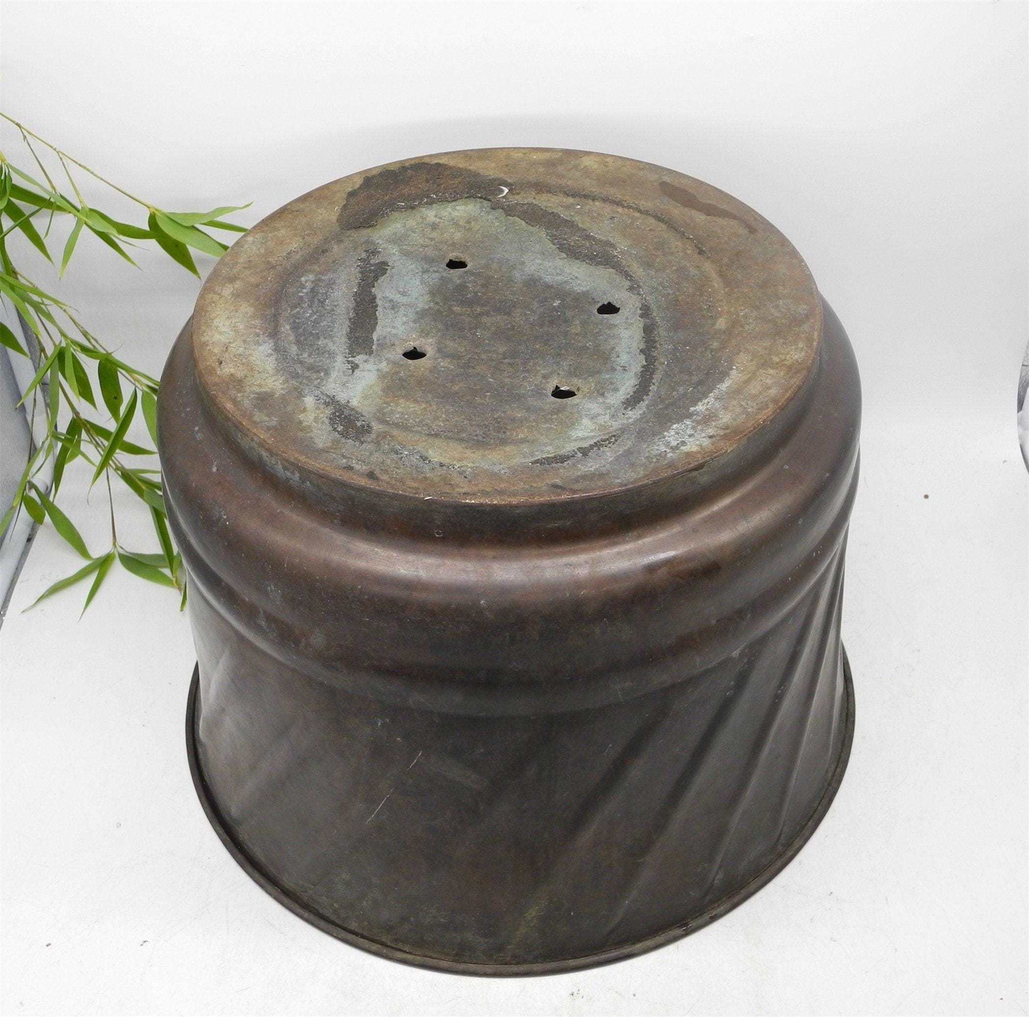 XXL Bronze Brass Planter, Home Decor, Garden decor,