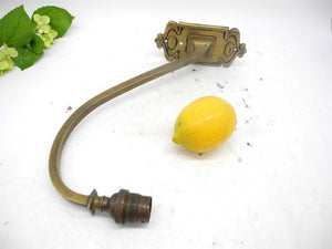 Vtg Art Nouveau Brass Sconce, Home Wall Decor