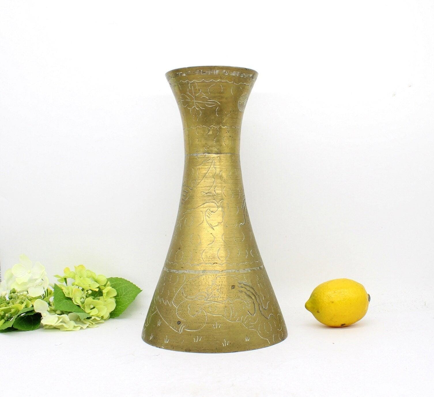 L Unqiue Solid Brass Vase