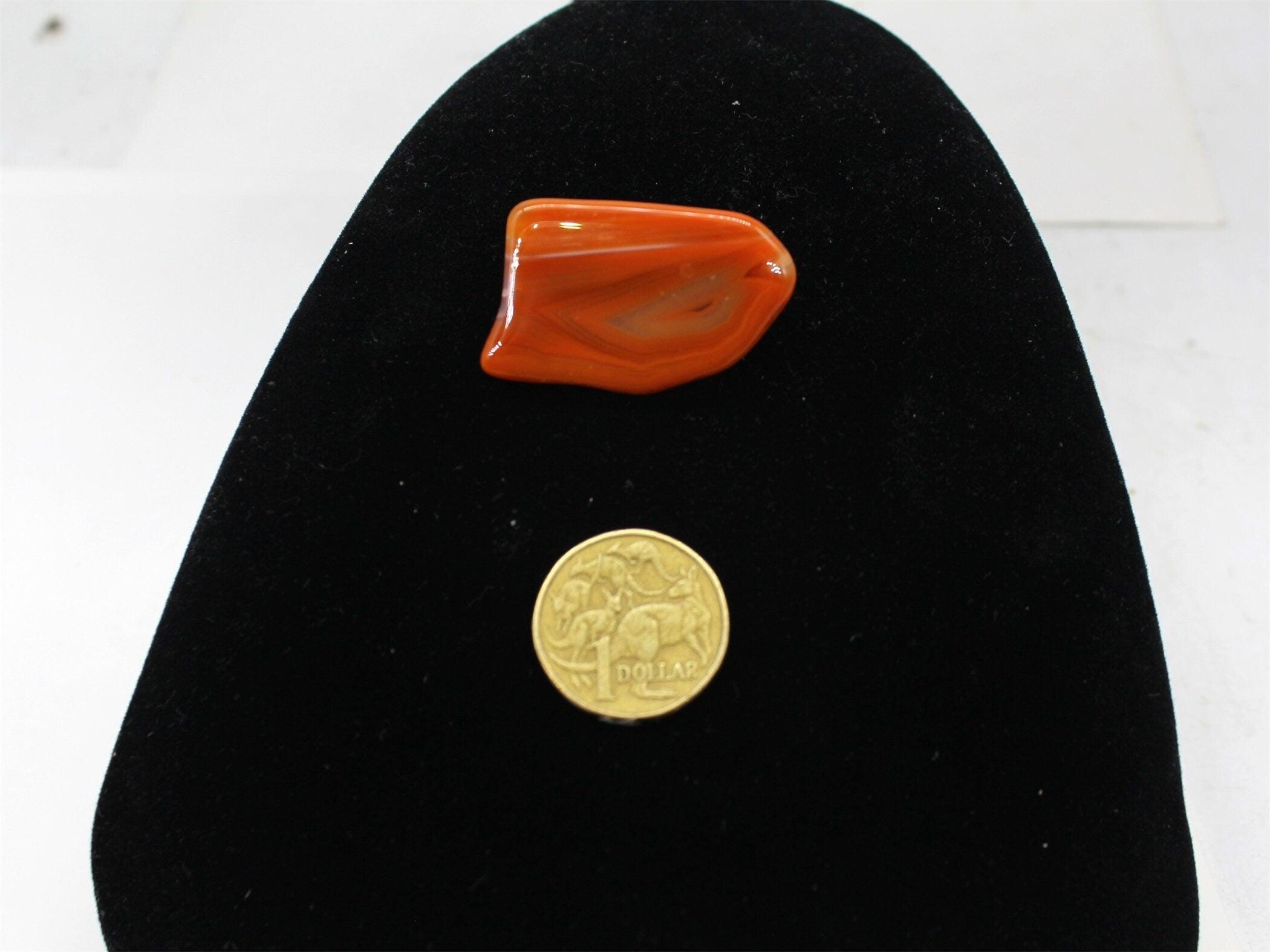 Vtg Red Agate Brooch, Jewellery,