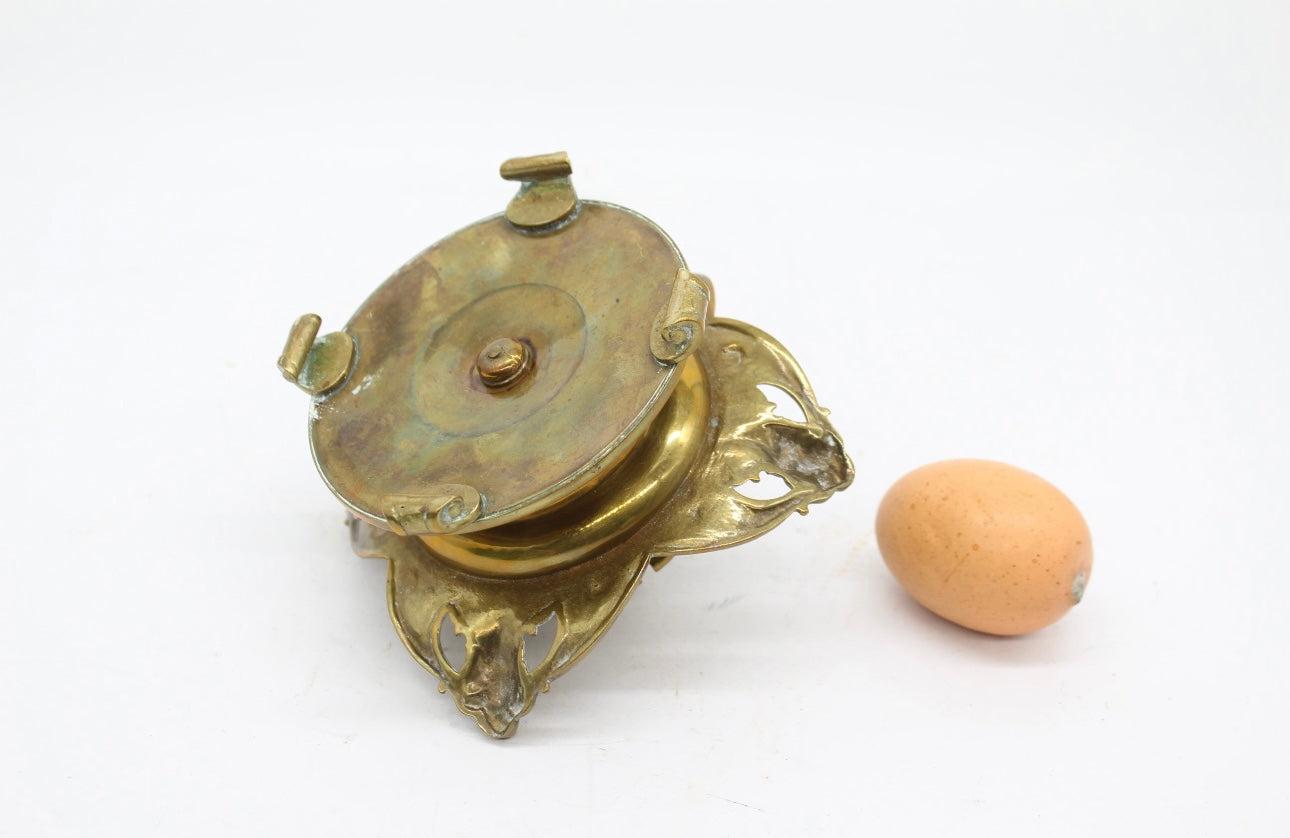 19th Century French Brass Inkwell,