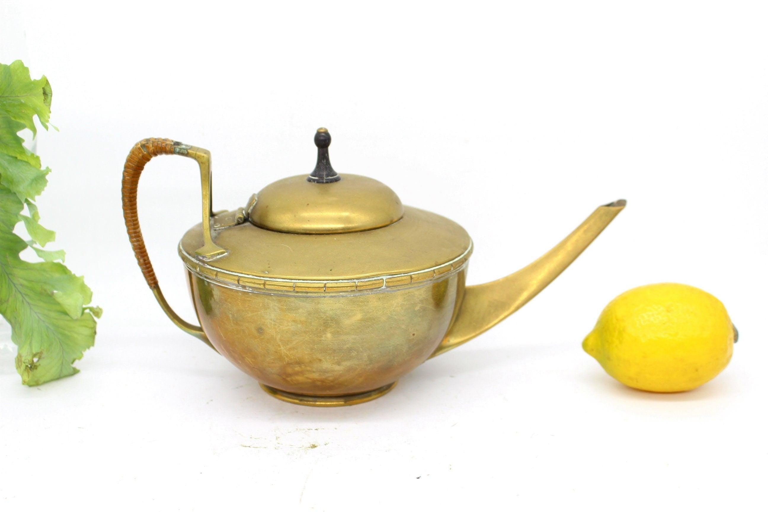 WMF Germany Brass Arts and Crafts Tea Pot,
