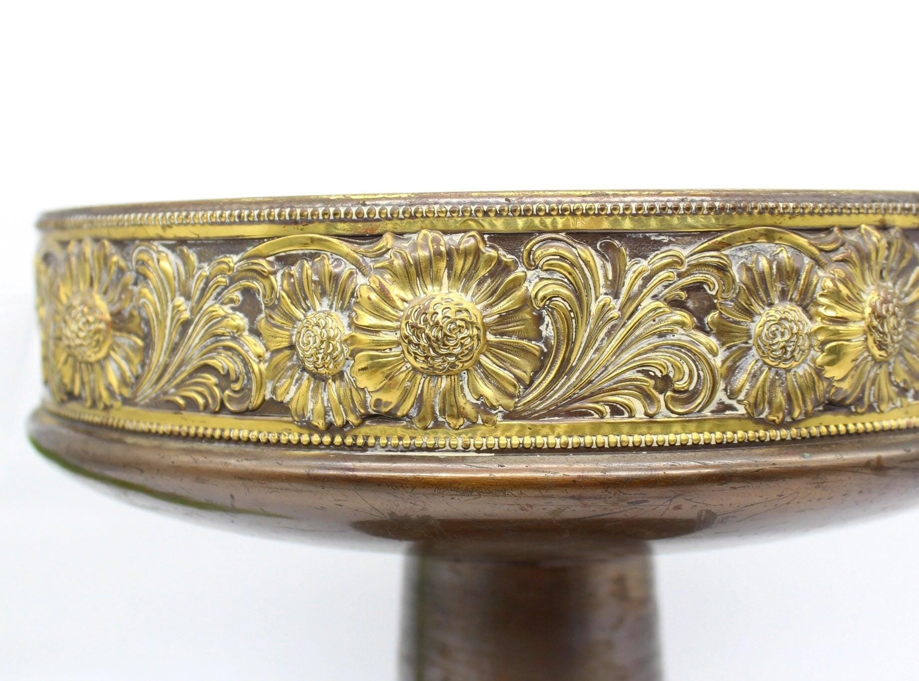 WMF Art Nouveau Copper Brass Centrepiece, Compote,Planter,Jardinire