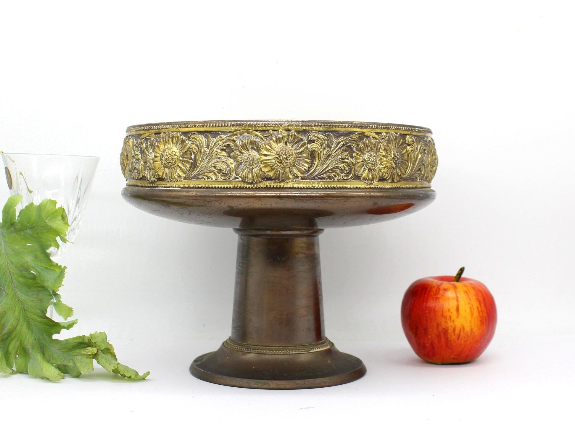 WMF Art Nouveau Copper Brass Centrepiece, Compote,Planter,Jardinire