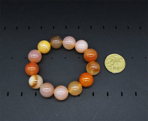 16mm Natural Colourful Agate Bracelet, Jewellery,