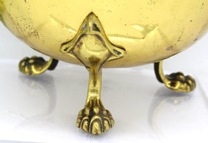 Beldray Brass Art Nouveau Brass Jardinire with Paw Feet by Beldray
