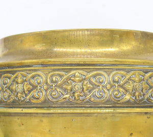 Purely British PB brass planter/ pot/ jardiniere.
