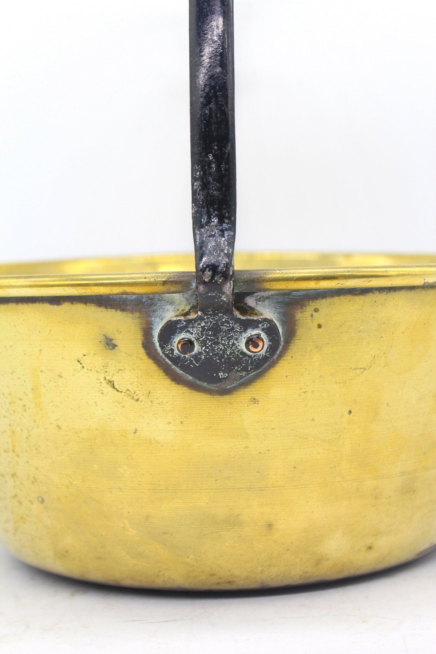 Brass Jam Pan/ Bucket, Pot with Handle