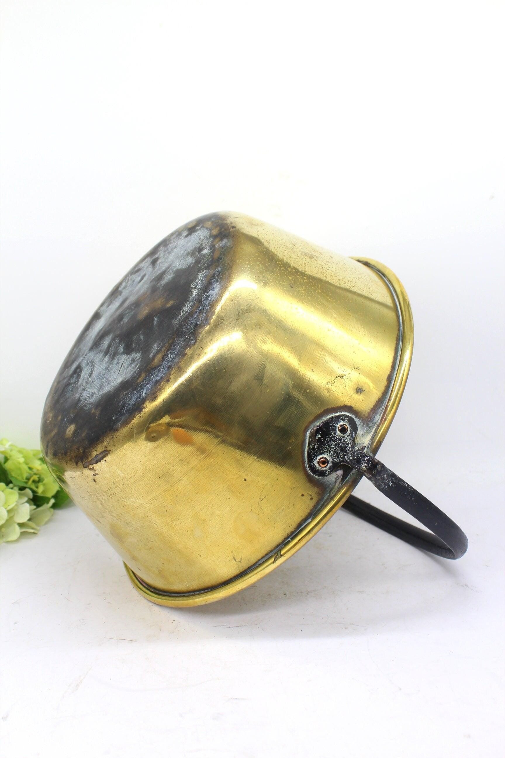 Brass Jam Pan/ Bucket, Pot with Handle