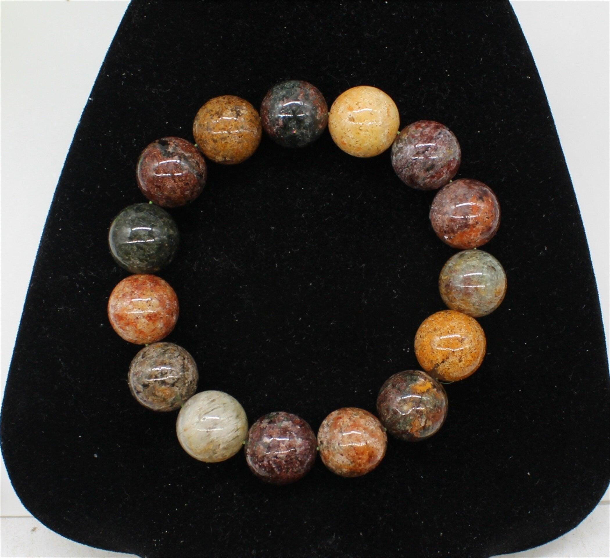 15mm Chunky Colourful Phantom Quartz Stretch Bracelet, Jewellery, Gemstone