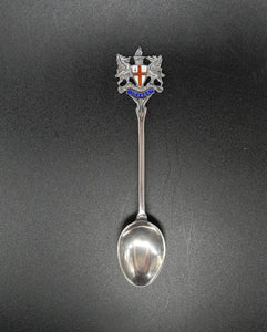 Antique 1922 Sterling Silver Spoon,Enamel Birmingham