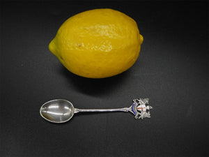 Antique 1922 Sterling Silver Spoon,Enamel Birmingham