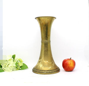 32cmH Beldray England Brass Vase, Collectible