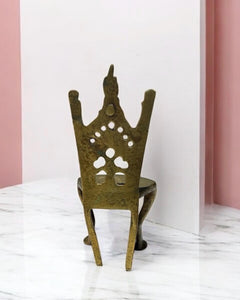 solid Brass mini princess chair